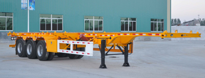 梁鄆牌SLY9381TWY危險品罐箱骨架運輸半掛車